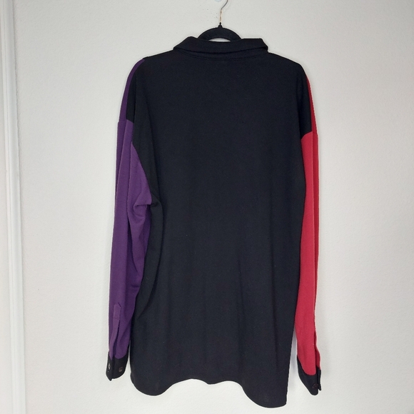 SilverSilk Full Zip Silk Blend Colorblock Cardigan Sweater Size XL NWT - Picture 6 of 8